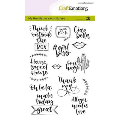 CraftEmotions Clear Stamps - CraftEmotions clearstamps A6 - Quotes 2